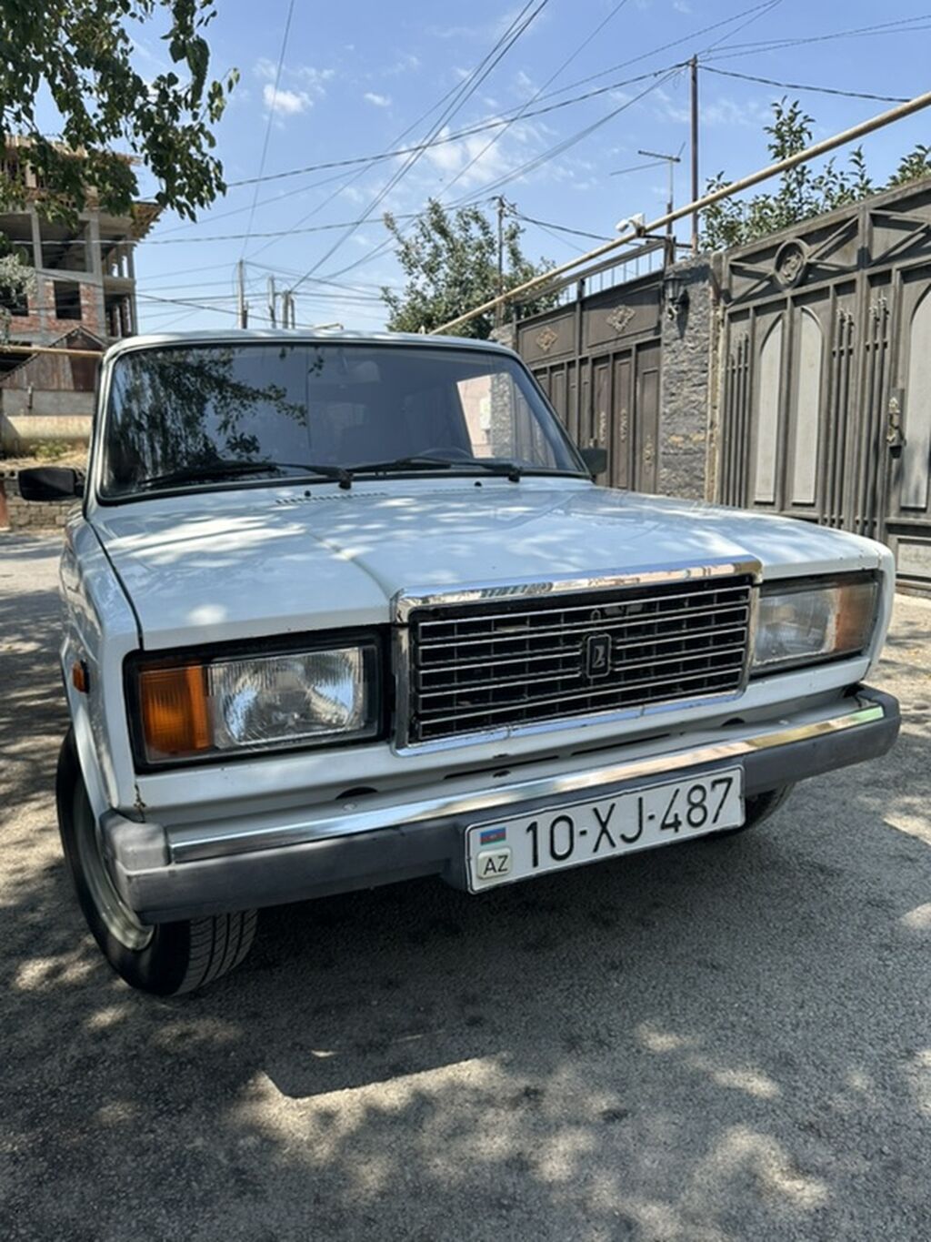 VAZ 2107 sedan – klassik ağ rəng, 4 qapı, arxa ötürücülü. Ili 2005 — Avto, Xırdalan (3)