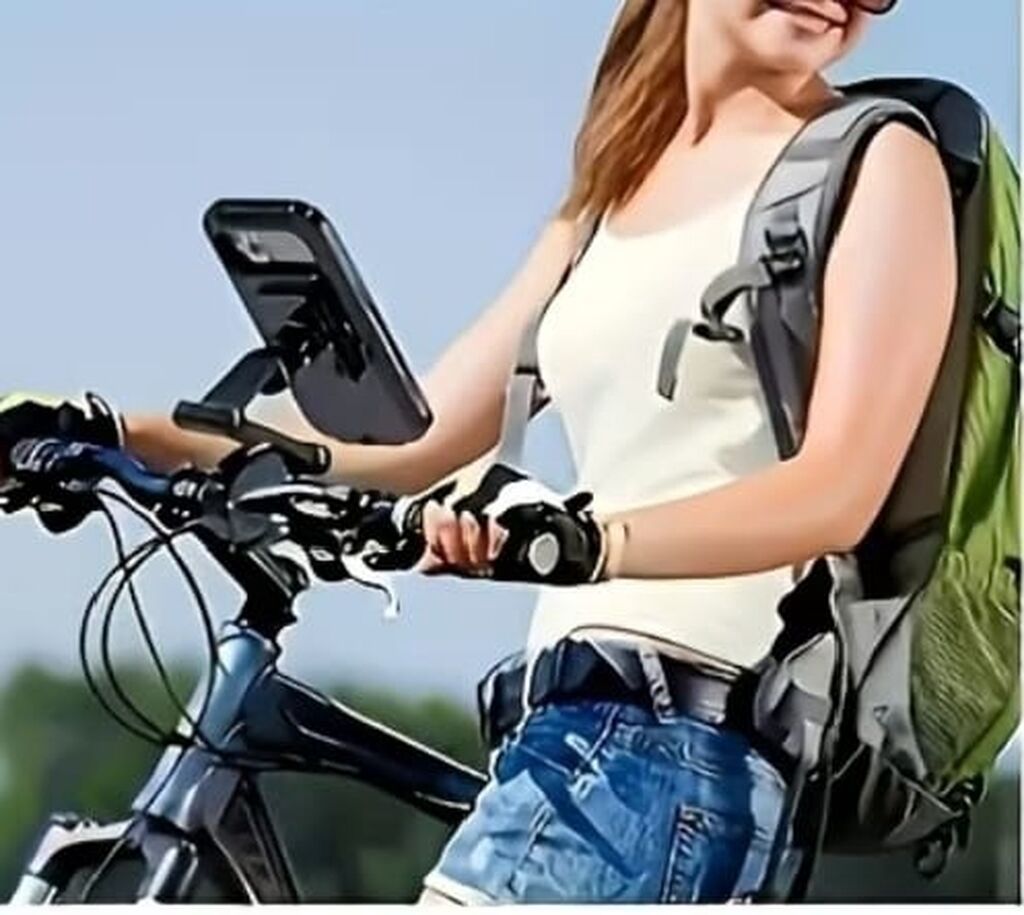 Velosiped və Motosiklet üçün Suya Davamlı Telefon Tutacağı, Maqnitli — Elektronika, Bakı (2)