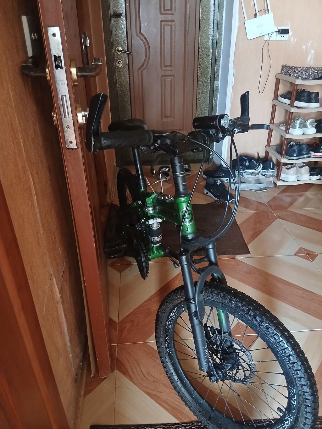 Stels Sport LU-600 qatlanan velosiped - Rəng: yaşıl/qaranlıq — Velosipedlər, Bakı