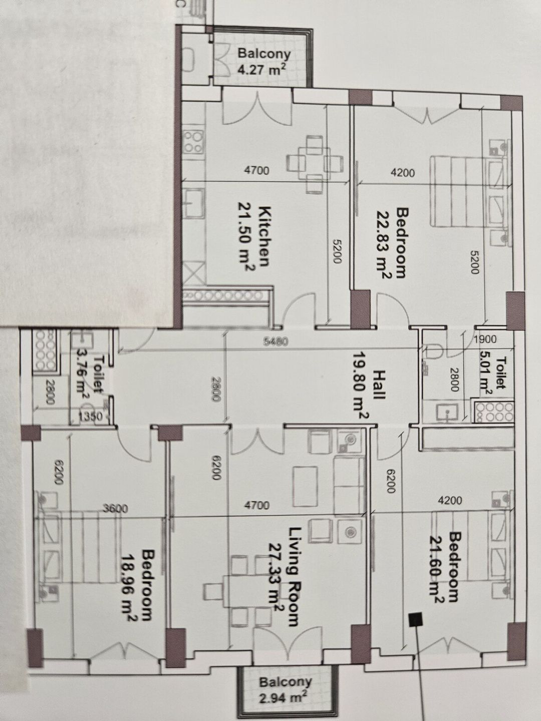 Satılır 4 otaqlı yeni tikili 152 m² — Mənzil, Bakı (8)
