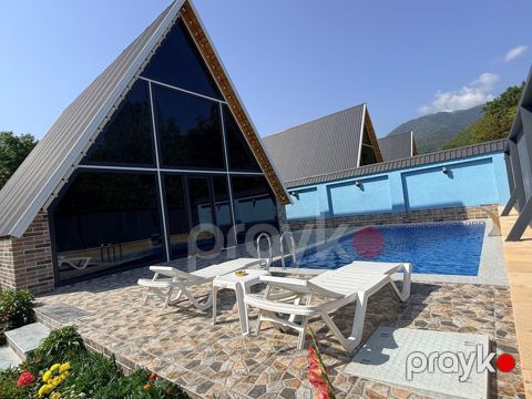 Qəbələ dağ mənzərəli A-frame villası – xüsusi həyətyanı sahə və şəxsi