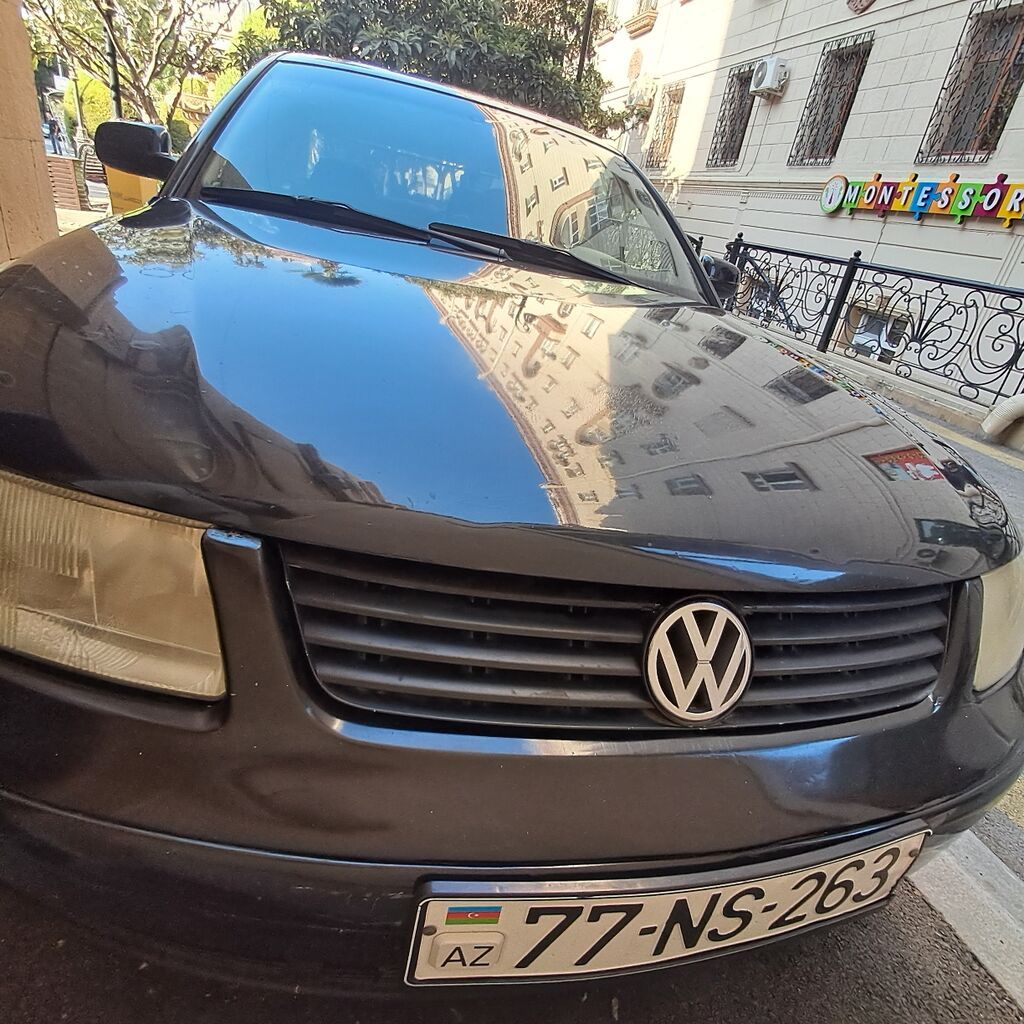 Volkswagen Passat B5, sedan kuzov, qara rəng. Mator yeni dəyişilib — Avto, Bakı (5)
