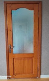 2 ədəd şüşəli taxta iç qapı Ölçü: 2.10×90 sm — Mallar