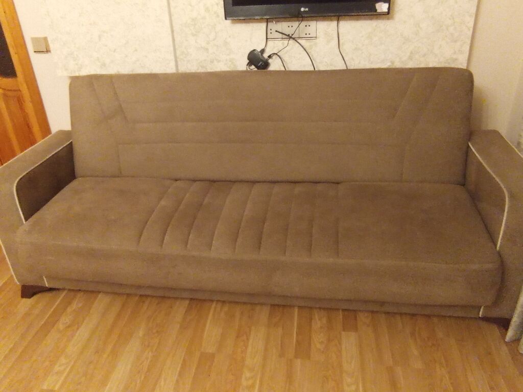 Qəhvəyi rəngdə transformasiya olunan divan - Model: Venzana (arxa — Mebel, Quba
