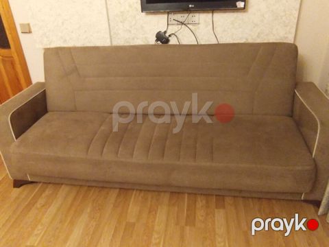 Qəhvəyi rəngdə transformasiya olunan divan - Model: Venzana (arxa — Quba