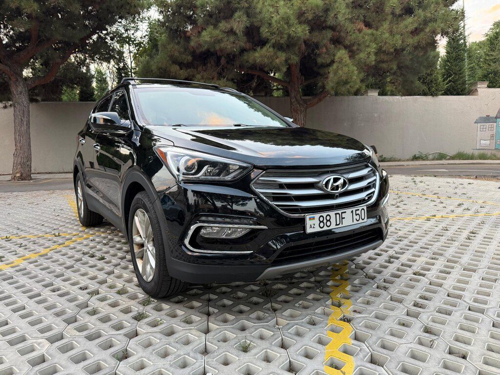 Hyundai Santa Fe, 2.0 L, 2017 il, 94 150 km — Avtomobillər, Bakı (4)