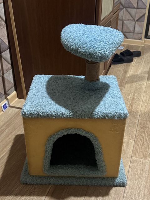 Pişik üçün çoxfunksiyalı ev və dırmaşma məntəqəsi - Material: yumşaq — Bakı