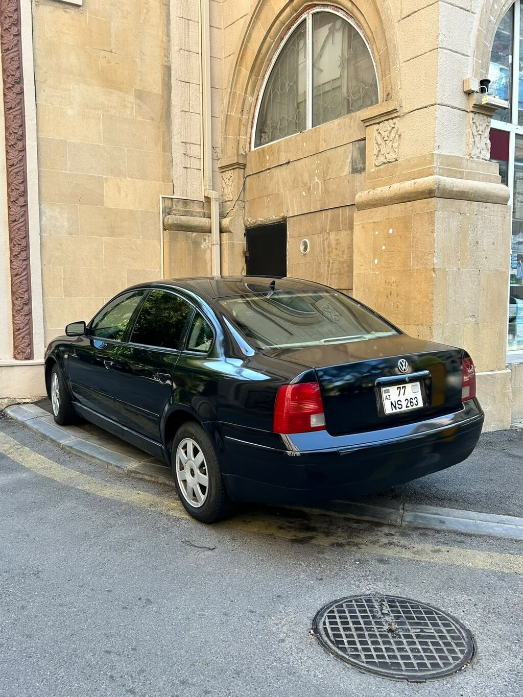 Volkswagen Passat B5, sedan kuzov, qara rəng. Mator yeni dəyişilib — Avto, Bakı (7)