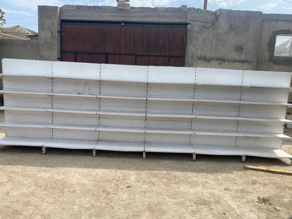 Mağaza vitrin rəfi – metal, modul tipli - Material: möhkəm metal — Mallar, Bakı (2)