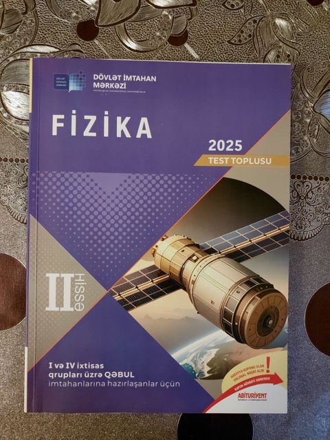 Məhsul: Fizika 2025 – Test Toplusu (Hissə II) Nəşriyyat/İnstitut — Masazır
