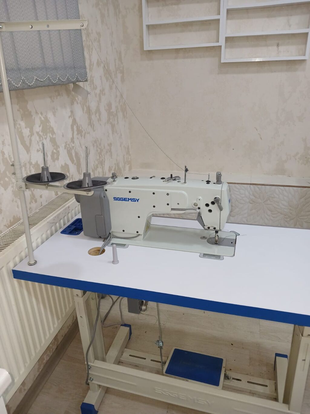 Segemsy sənaye tikiş maşını – bir iynəli, düz tikiş üçün. İnteqrə — Elektronika, Bakı (3)