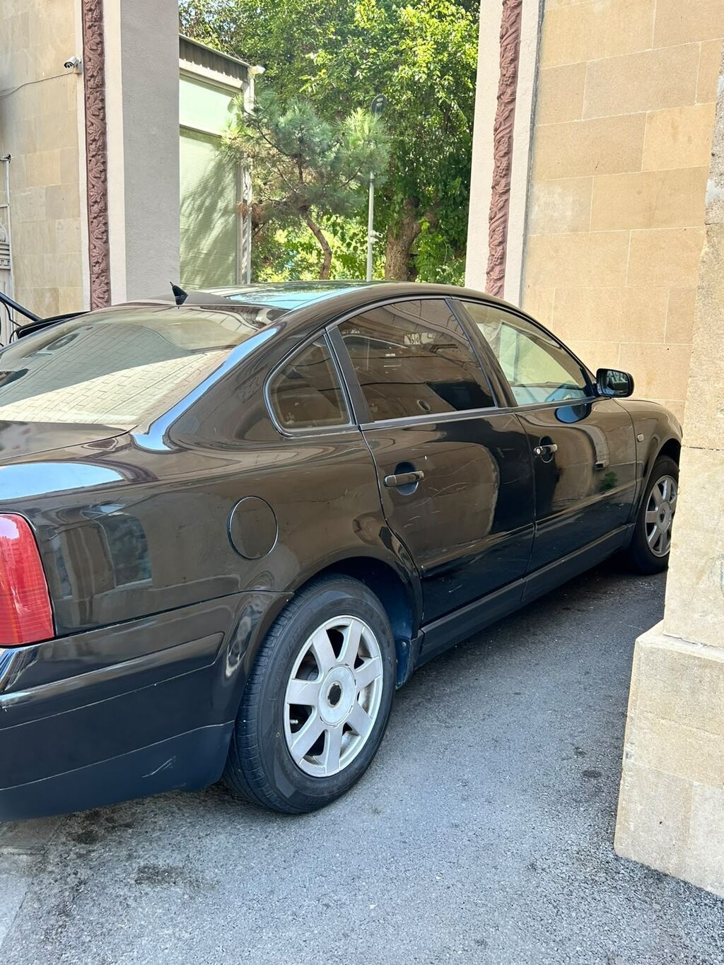 Volkswagen Passat B5, sedan kuzov, qara rəng. Mator yeni dəyişilib — Avto, Bakı (9)