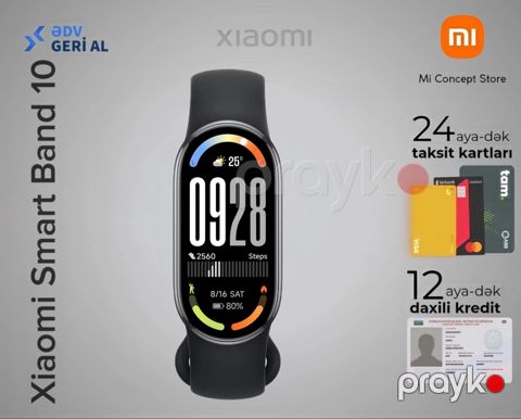 Xiaomi Mi Band 10 Midnight Black — Bakı