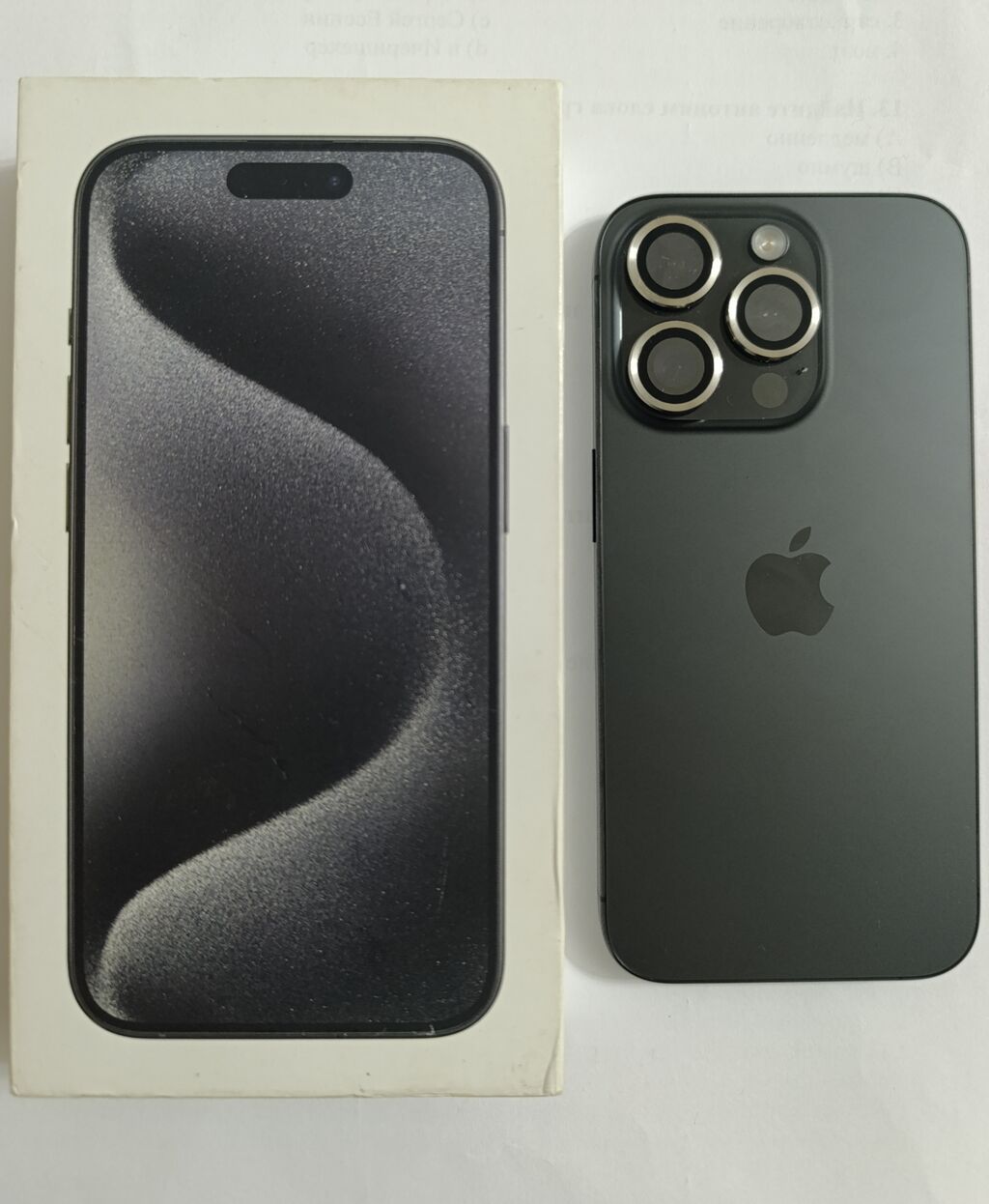 IPhone 15 Pro, 128 GB, Black Titanium, Face ID — Apple iPhone, Bakı