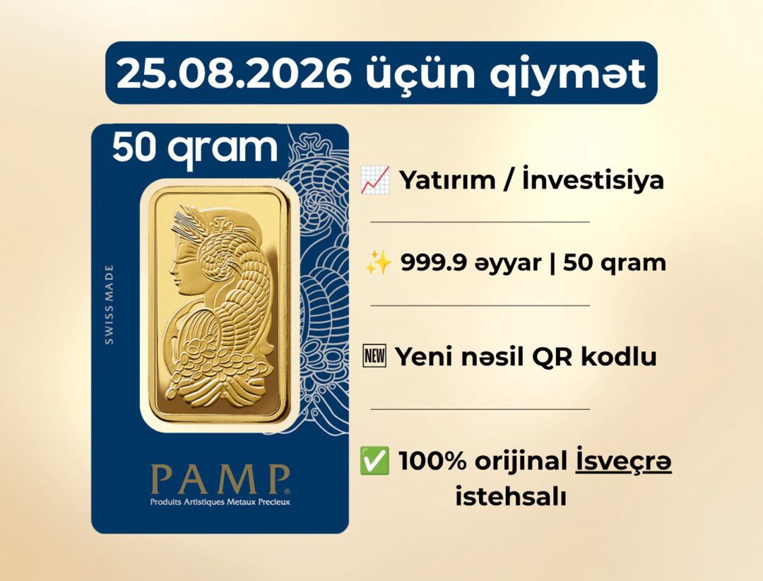 "PAMP" Qızıl külçə — Şəxsi əşyalar, Bakı