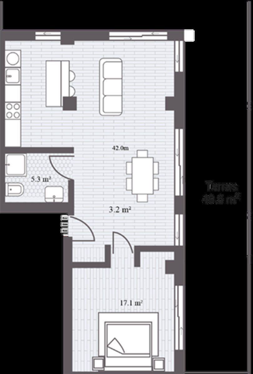 Satılır 2 otaqlı yeni tikili 129.8 m² — Mənzil, Bakı (8)