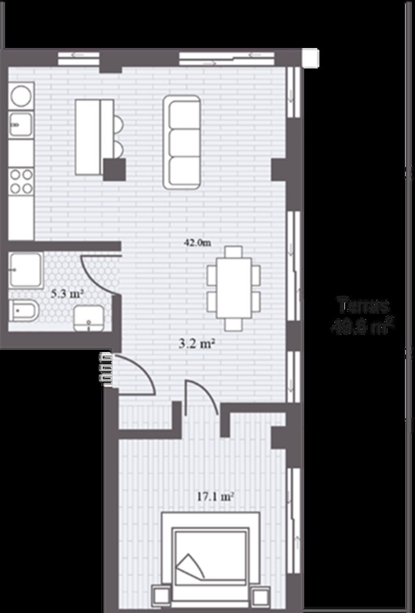 Satılır 2 otaqlı yeni tikili 129.8 m² — Mənzil, Bakı (8)