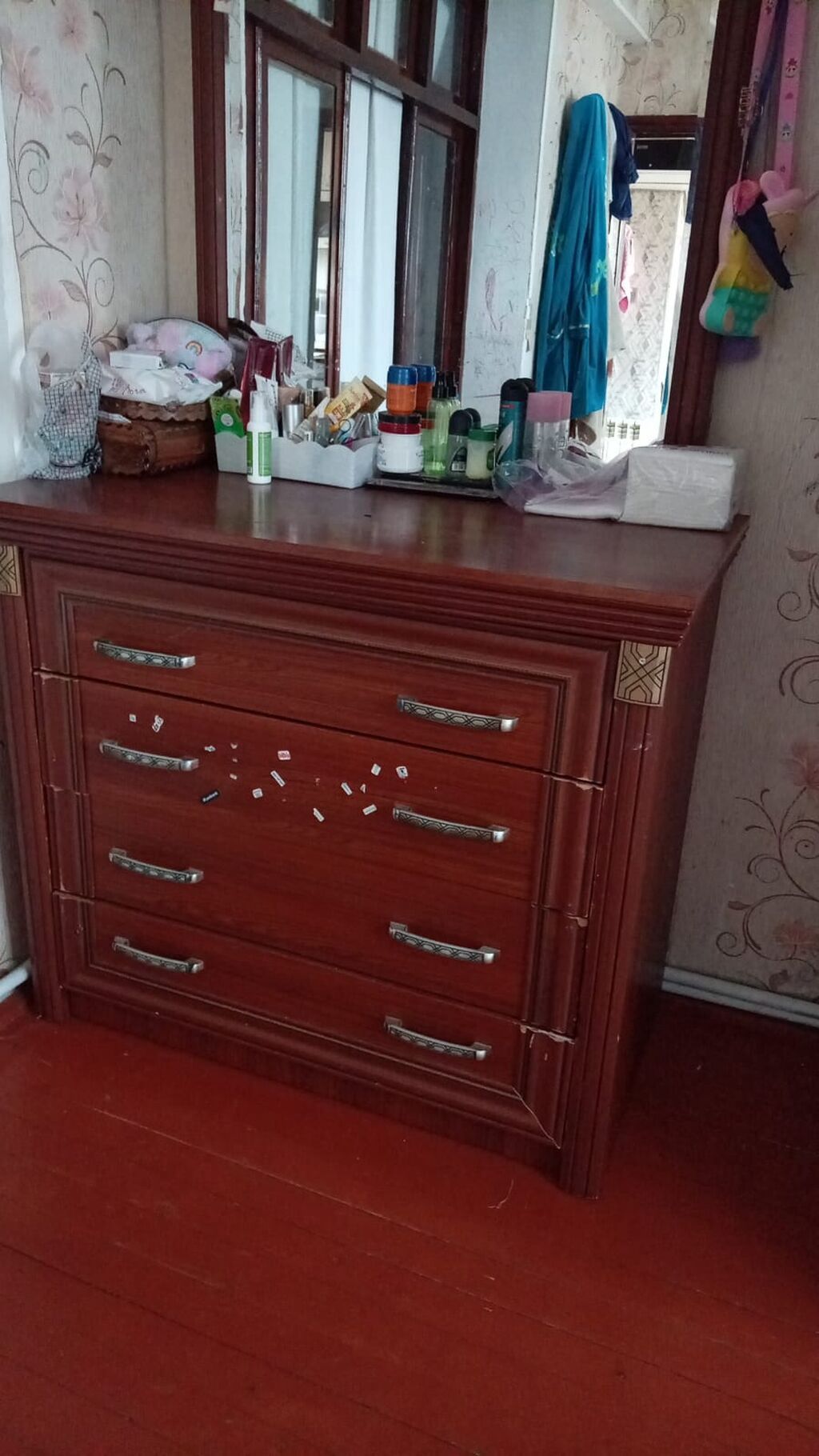 Yataq otağı mebel dəsti. 2si birgə satilir. - Material: tünd qəhvəyi — Mebel, Bakı (2)