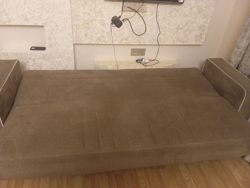 Qəhvəyi rəngdə transformasiya olunan divan - Model: Venzana (arxa — Mebel, Quba (2)