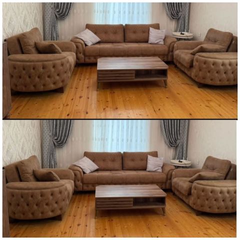 Divan kreslo 550₼ acilir her biri ve bazalidirlar, cox az istifade — Qobu