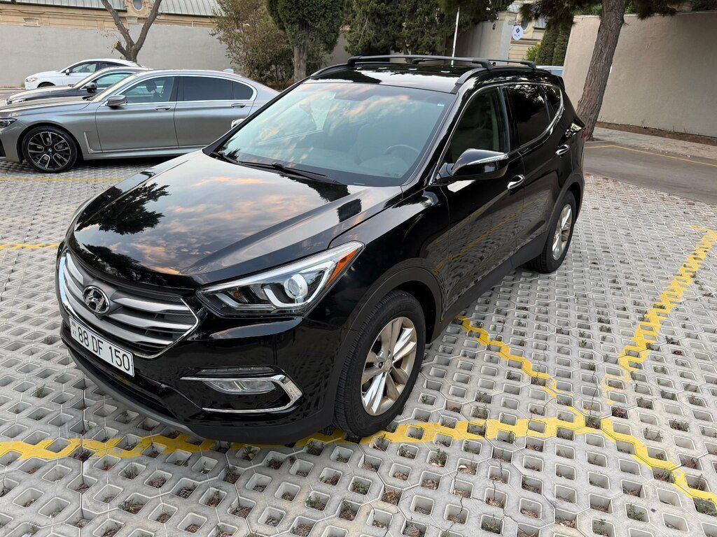 Hyundai Santa Fe, 2.0 L, 2017 il, 94 150 km — Avtomobillər, Bakı (6)