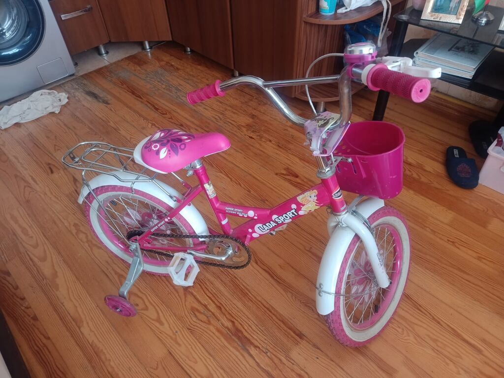 Uşaq velosipedi – LADA SPORT/Kids Pilot dizaynlı, çəhrayı-ağ rəng — Uşaq velosipedləri, Bakı (4)