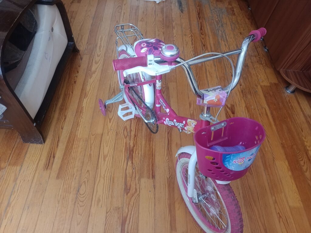 Uşaq velosipedi – LADA SPORT/Kids Pilot dizaynlı, çəhrayı-ağ rəng — Uşaq velosipedləri, Bakı (7)