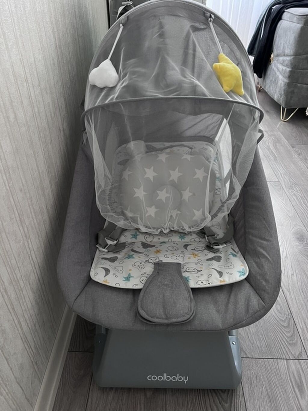 Coolbaby uşaq beşiyi/elektrik yelləncəyi Tezedir az islenib pul — Mebel, Xırdalan (3)
