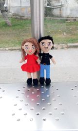Məhsul: Əllə toxunmuş amigurumi cütlük oyuncaqları Təsvir: - 2 ədəd — Oyun və oyuncaq