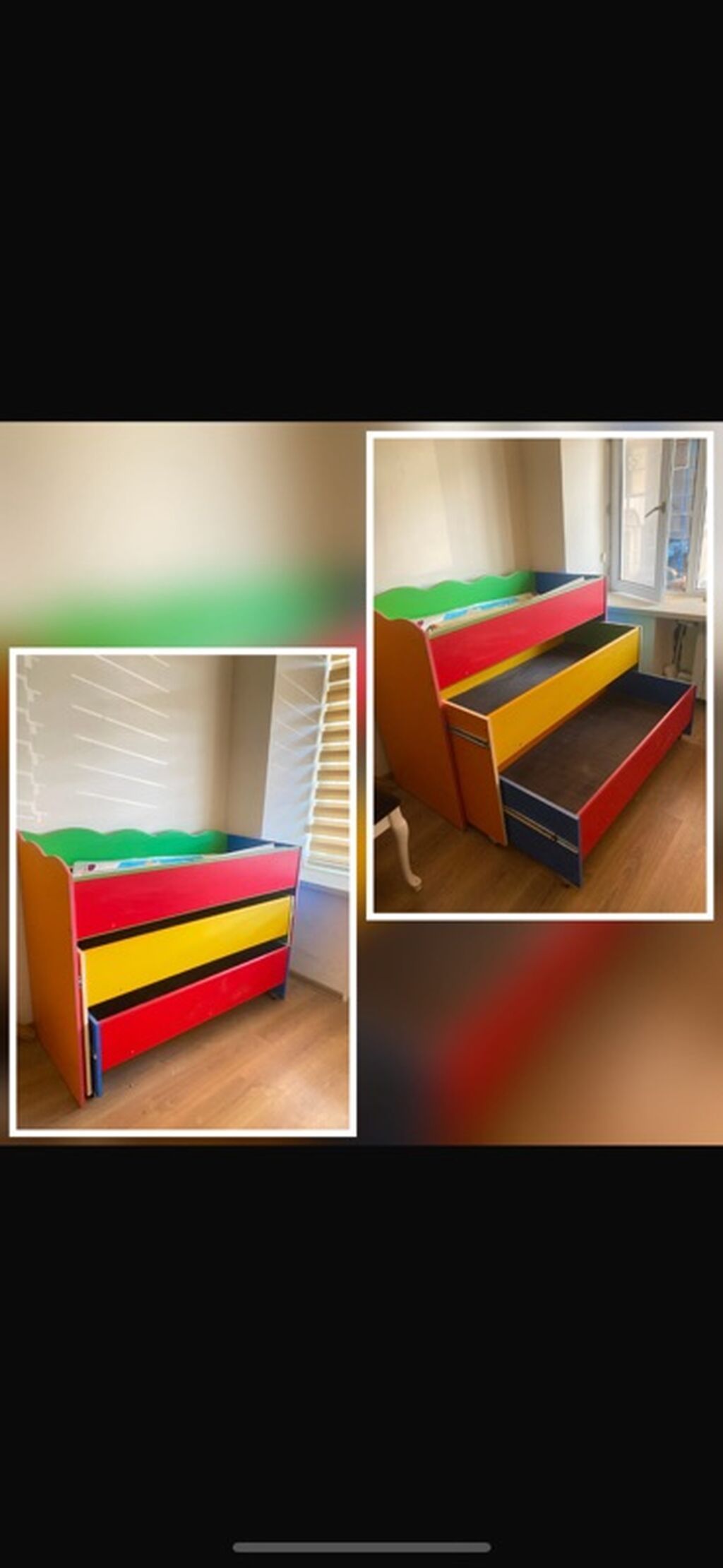 Oğlan və qız üçün, Yeni, Çarpayı, Matrassız, Siyirməli, MDF — Mebel, Bakı
