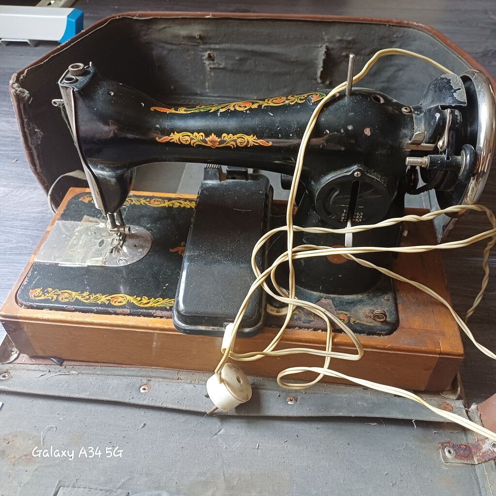 Köhnə tip elektrik tikiş maşını – daşıma çamadanı ilə Xüsusiyyətlər — Elektronika, Mehdiabad