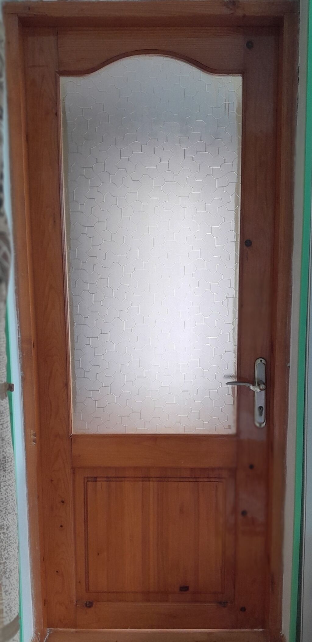 2 ədəd şüşəli taxta iç qapı Ölçü: 2.10×90 sm — Mallar, Digah (2)