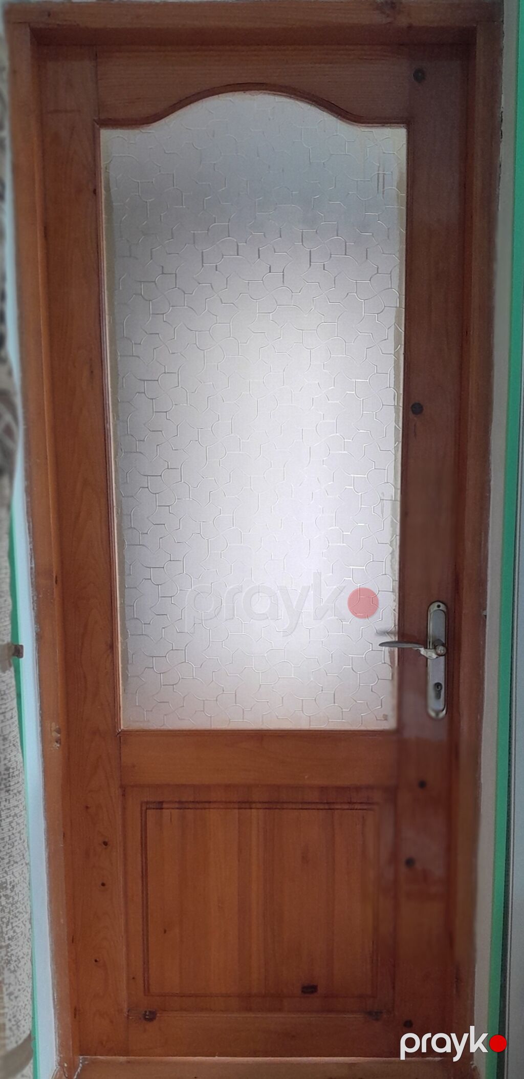 2 ədəd şüşəli taxta iç qapı Ölçü: 2.10×90 sm — Mallar, Digah (2)