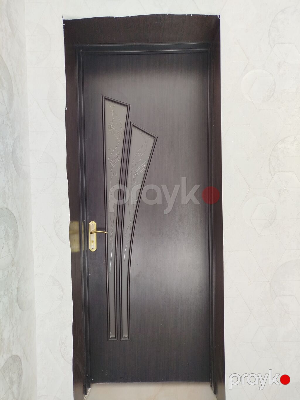 Qapı – daxili otaq qapısı - Material: MDF/laminat səthli, tünd — Pəncərələr, qapılar, balkonlar, Saray (2)