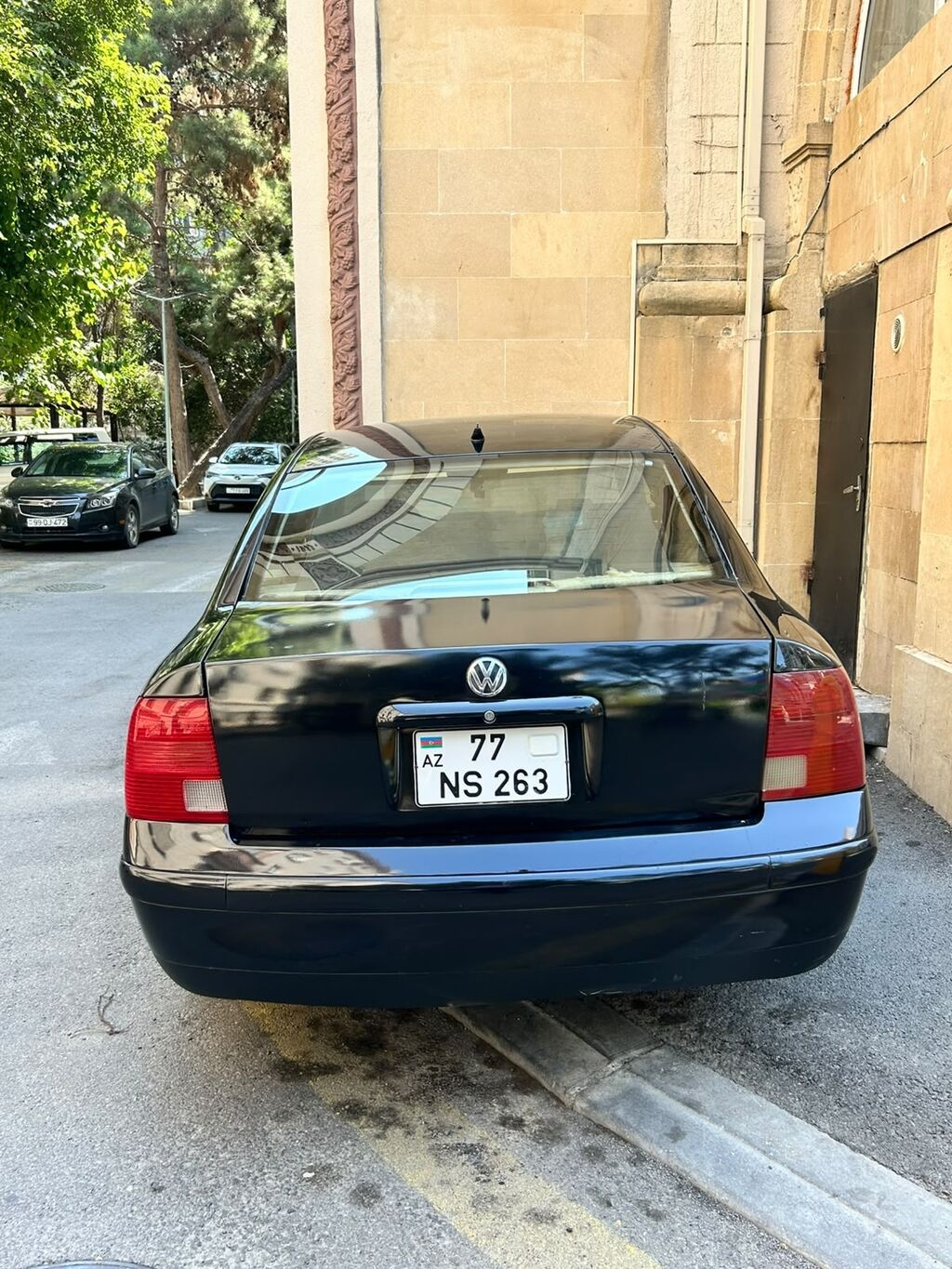 Volkswagen Passat B5, sedan kuzov, qara rəng. Mator yeni dəyişilib — Avto, Bakı (8)