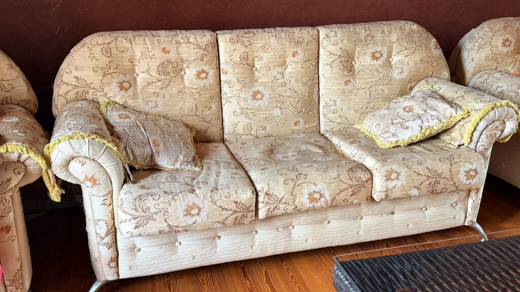 Klassik üslubda yumşaq mebel dəsti - Tərkib: 1 yerlik divan, 1 yerlik — Mebel, Mehdiabad (5)
