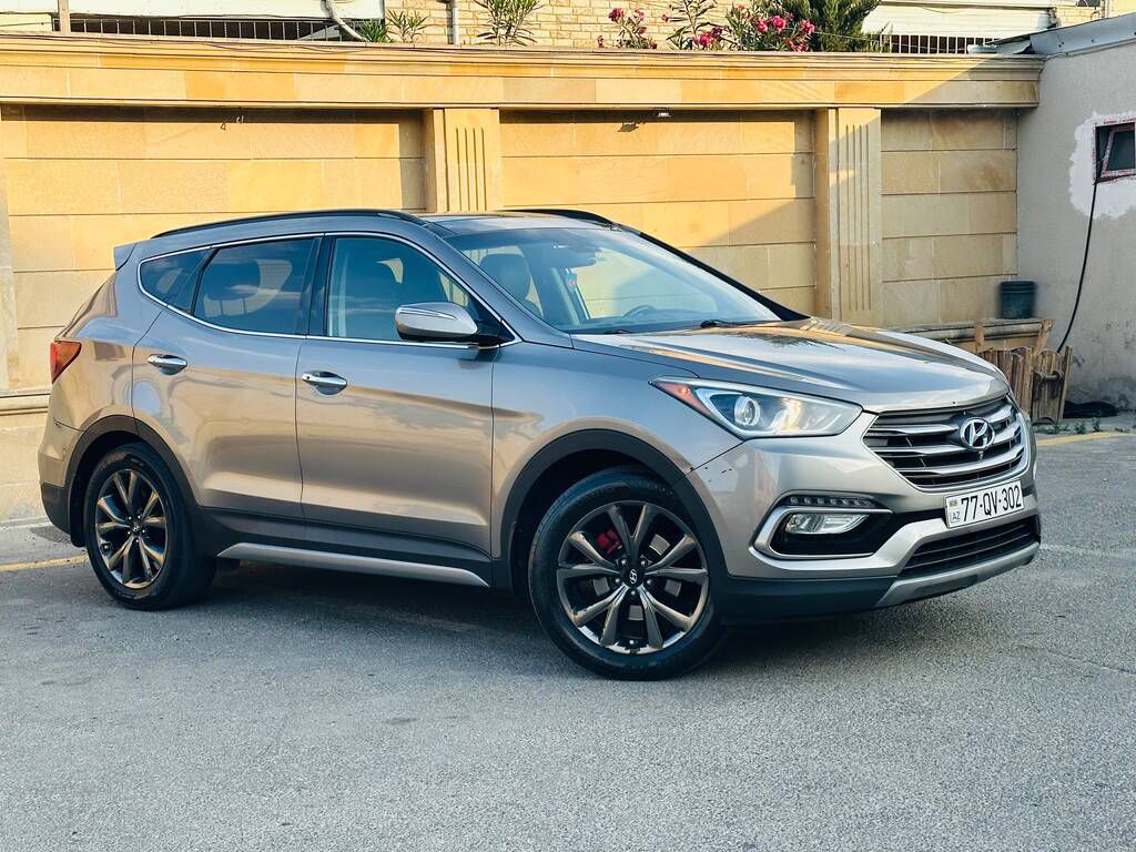 Hyundai Santa Fe, 2.0 L, 2017 il, 136 000 km — Avtomobillər, Bakı (4)
