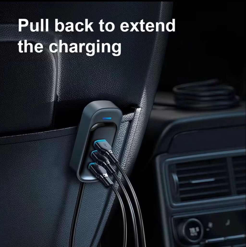 Avtomobil üçün 12–24V 66W USB şarj cihazı – Type-C + 2 USB port və — Avto, Bakı (4)