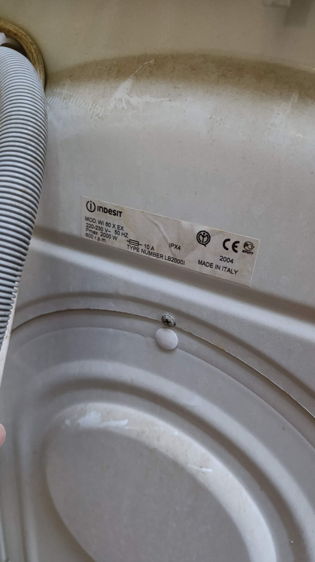 İndesit paltaryuyan maşın - Model: WI 60 X EX (Type: LB2000I) - Ön — Paltaryuyan maşınlar, Bakı (3)