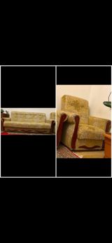 İşlənmiş, Divan-kravat, 2 kreslo, Bazalı, Açılan — Mebel