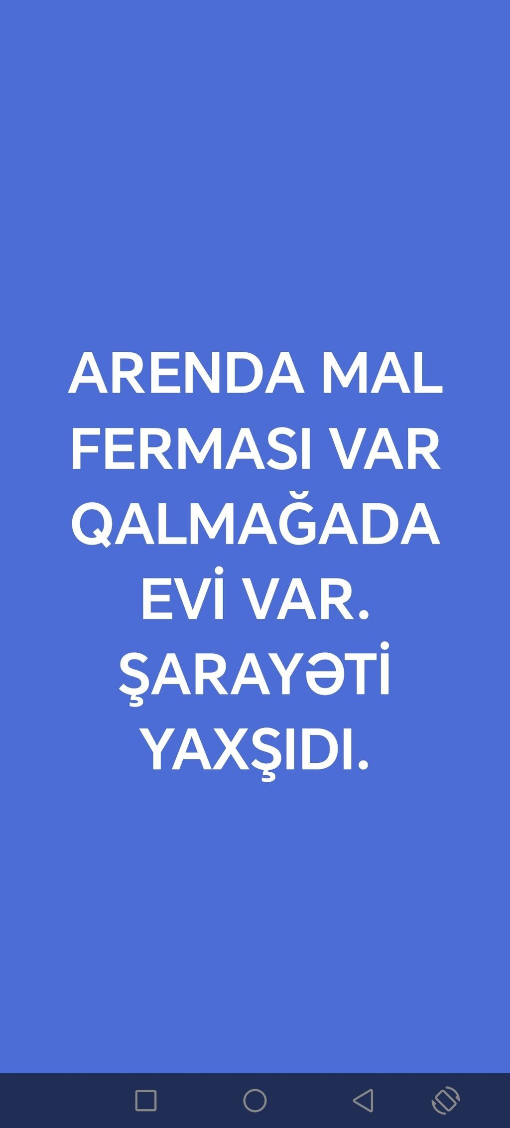 Arendaya heyvandarlıq (mal) ferması təklif olunur. Fermada qalmaq üçün — Daşınmaz əmlak, Masazır