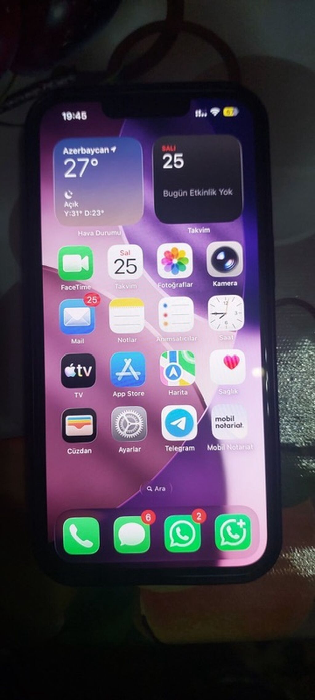 IPhone 13, 128 GB, Mavi, Zəmanət, Simsiz şarj, Face ID — Apple iPhone, Bakı (7)