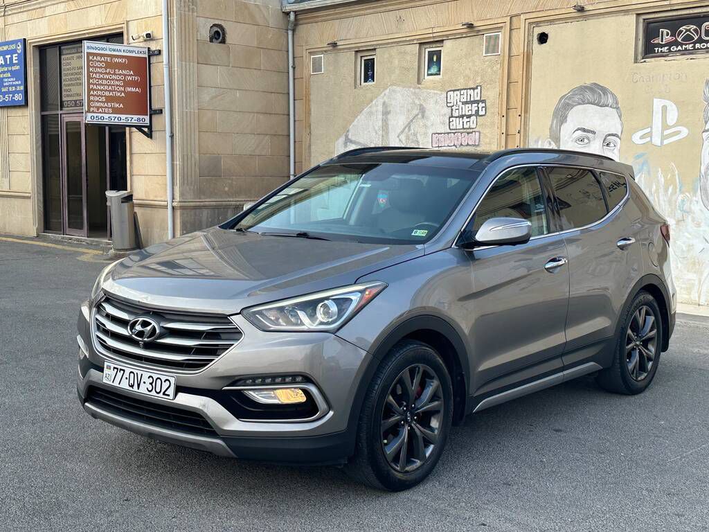 Hyundai Santa Fe, 2.0 L, 2017 il, 136 000 km — Avtomobillər, Bakı (11)