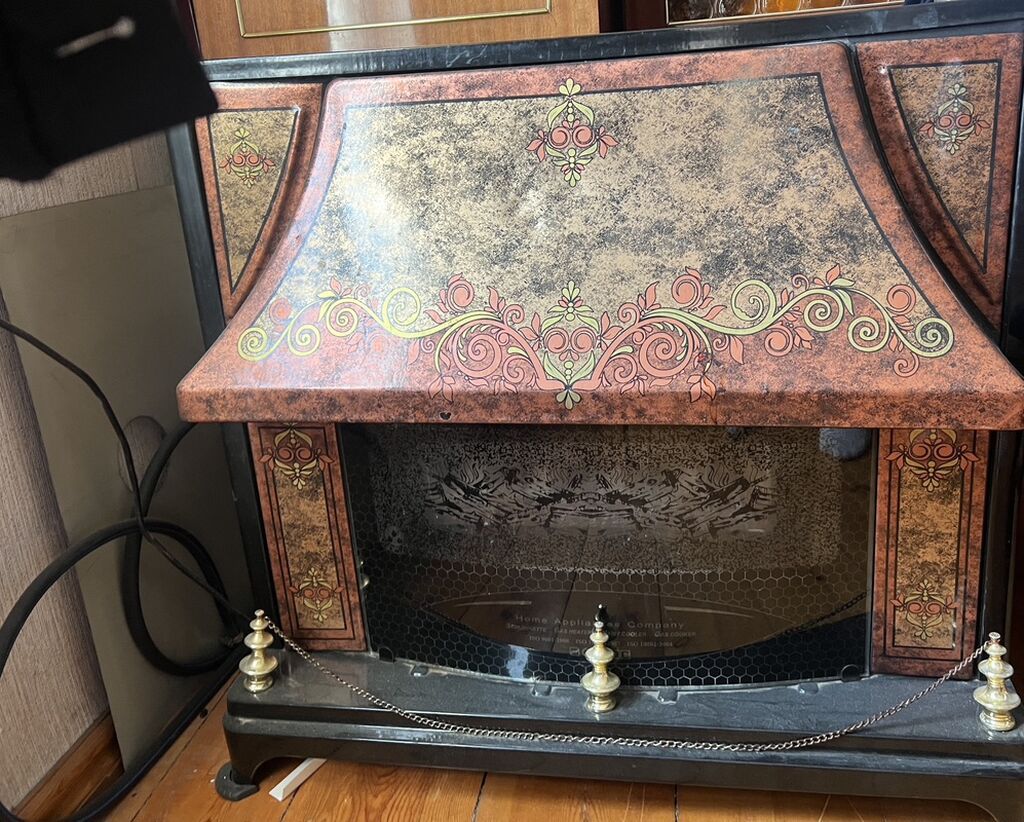 Dekorativ elektrik kamin sobası. Korpus üzərində klassik üslubda — Mallar, Sabirabad (3)