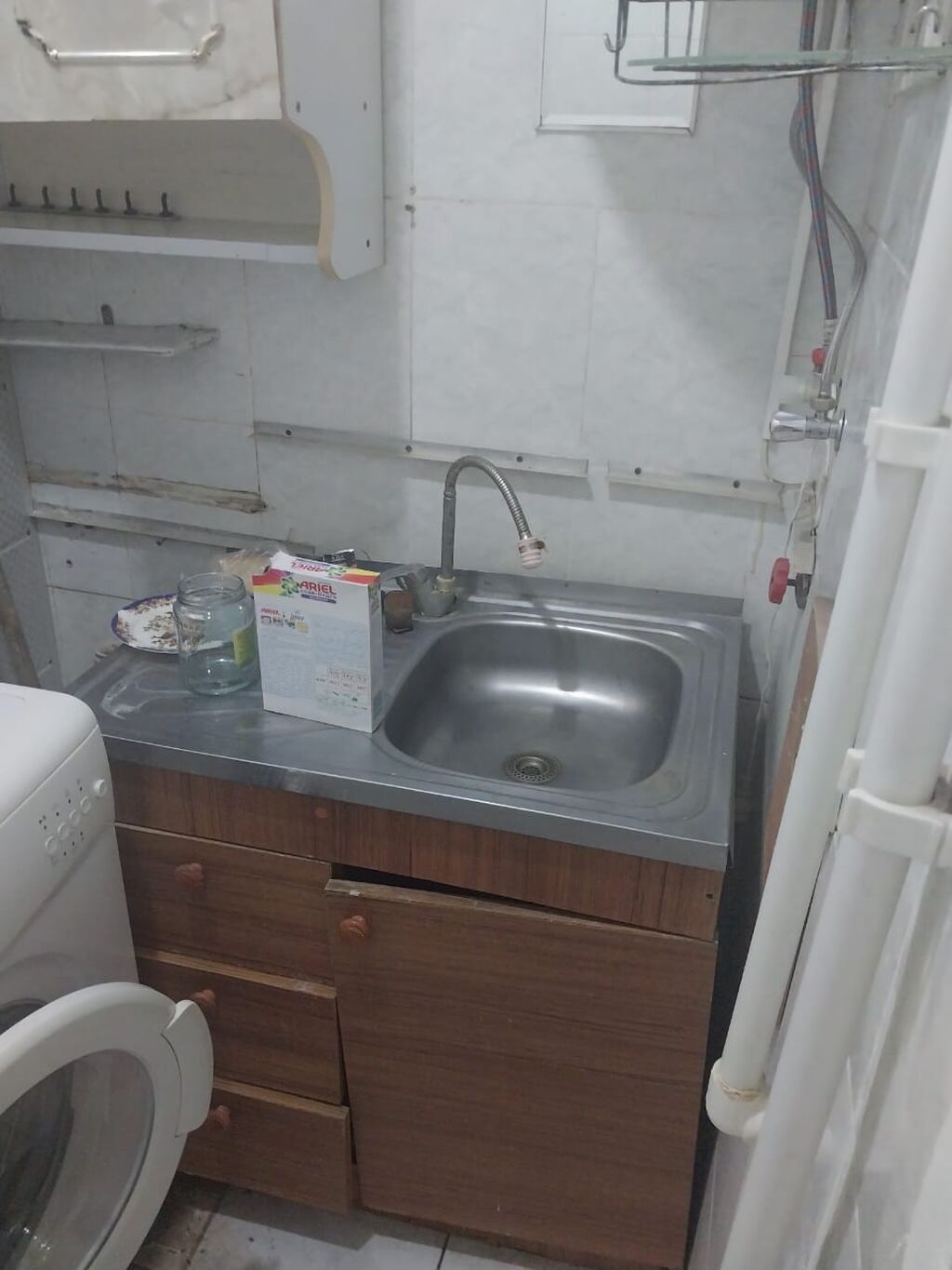 Qarayevde 5/5 mertebesinde 1 otaqli ev 320 azn mûşderi ferqi — Daşınmaz əmlak, Bakı (9)