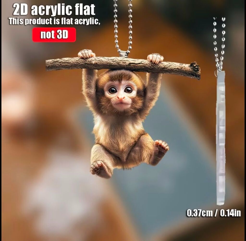 Avtomobil üçün meymun fiqurlu dekorativ asqı Avtomobil salonuna — Avto, Bakı (3)
