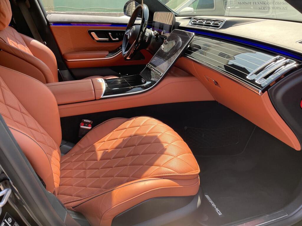 Mercedes S 500 4MATIC, 3.0 L, 2022 il, 39 000 km — Avtomobillər, Bakı (10)