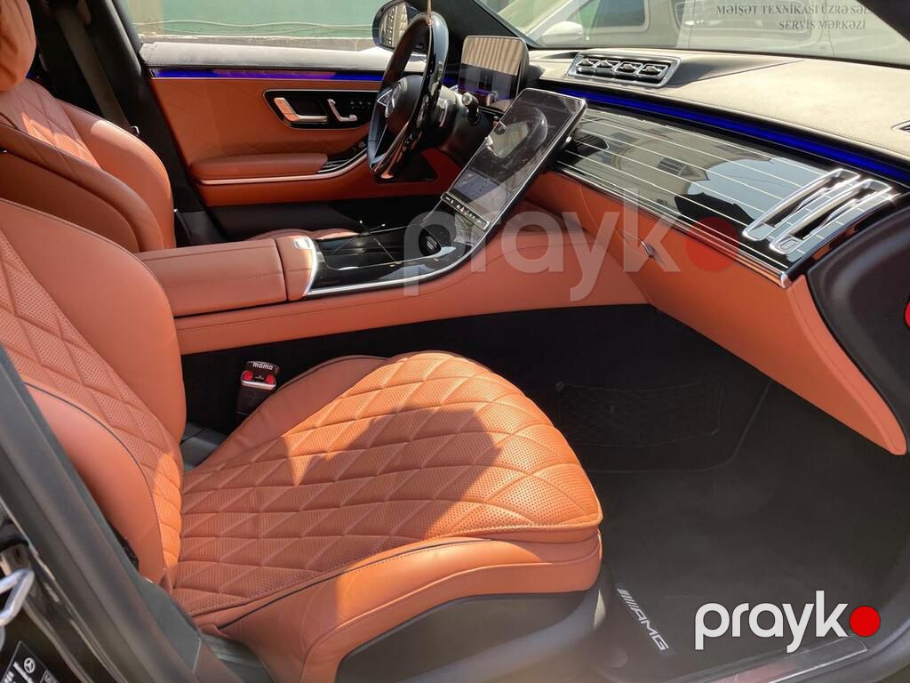 Mercedes S 500 4MATIC, 3.0 L, 2022 il, 39 000 km — Avtomobillər, Bakı (10)