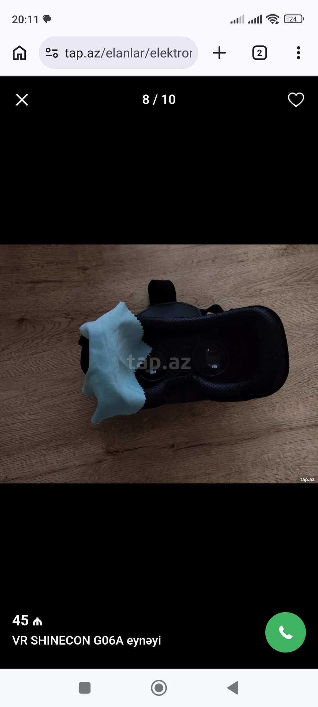 VR SHINECON G06A virtual reallıq eynəyi - Smartfon üçün VR eynək — Elektronika, Bakı (3)