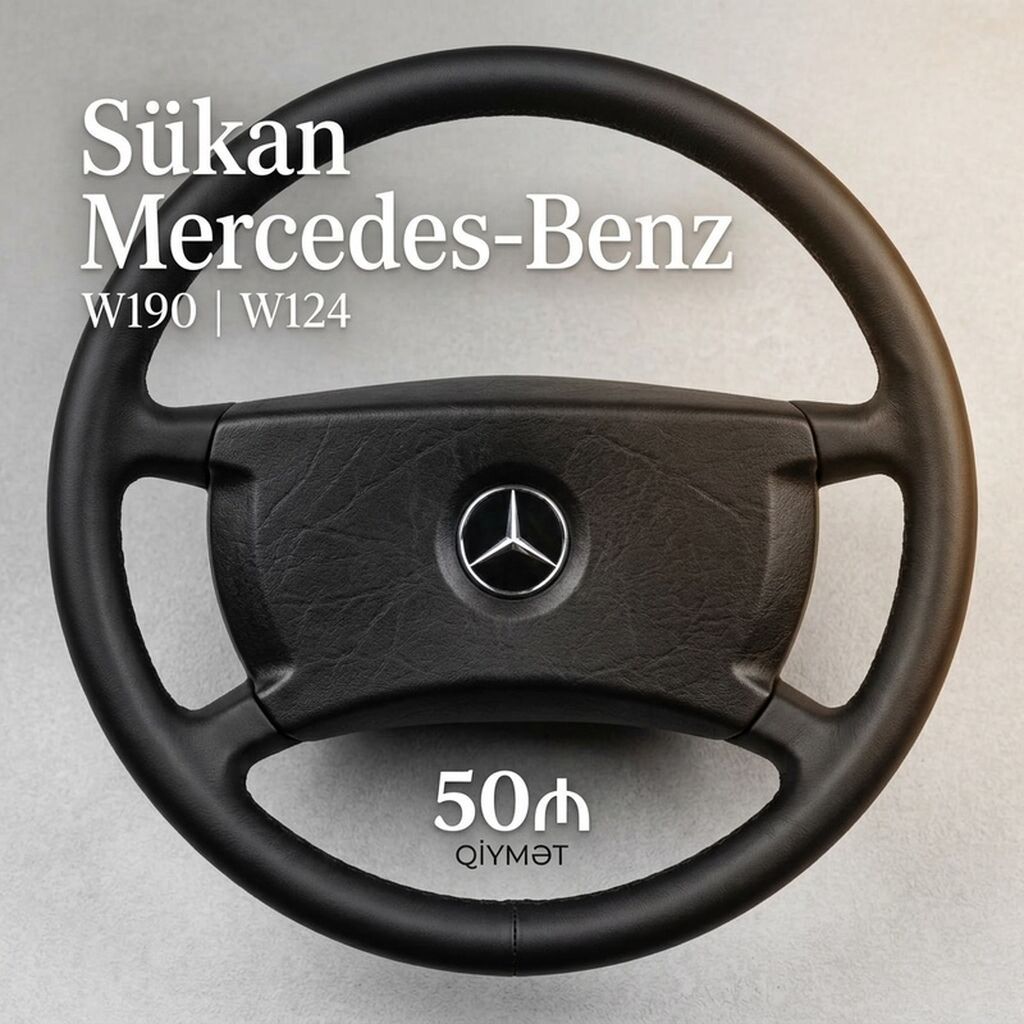 📌 Original Mercedes-Benz Sükan (Rul) Vəziyyəti: İdeal vəziyyətdədir — Ehtiyat hissələri, Digah (2)